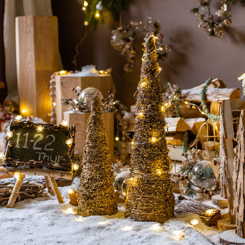 The Holiday Aisle® Gold Christmas Tree | Wayfair